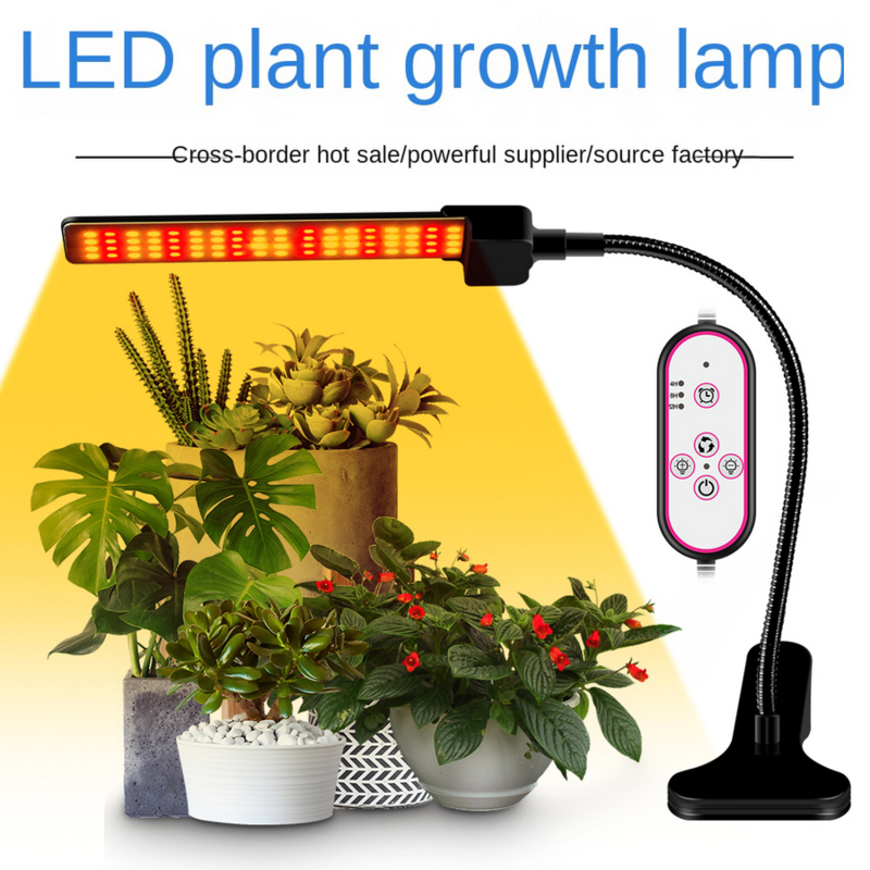 Luces Led de espectro completo para cultivo de plantas de interior, lámpara hidropónica, barra de soporte USB de 5V con soporte telescópico