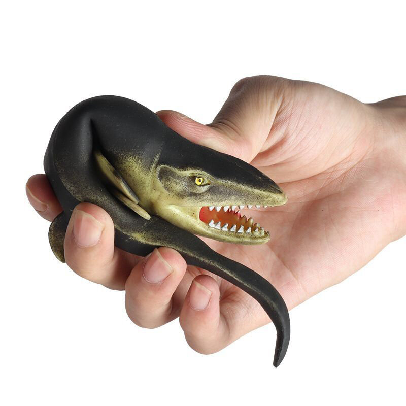 Mainan cubit hewan laut simulasi karet lembut mainan pelepas stres Dunkleosteus King Squid kepiting gurita mainan remas