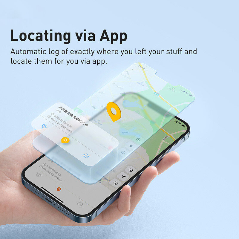 Baseus Wireless Smart Tracker Anti-smarrimento allarme Tracker Key Finder borsa per bambini portafoglio Finder APP registrazione GPS Tag di allarme Anti smarrimento