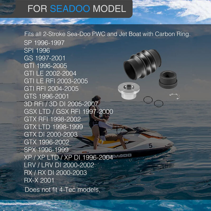 Kit de reconstruction de ligne d'entraînement pour Sea Doo, joint d'étanchéité en carbone, démarrage tout hors-bord 717 720 787 800 SPX XP GTX GSX accessoires de bateau