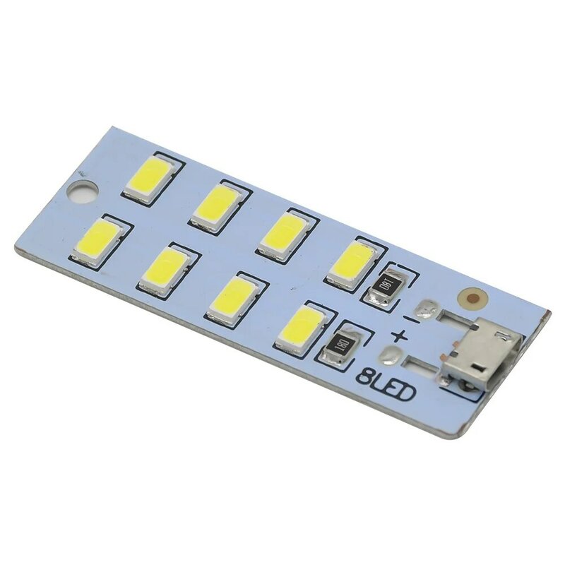Panneau d'éclairage LED de haute qualité, 5730 Smd, 5V, 430Ma ~ 470Ma, blanc, micro USB 5730, lumière mobile USB, veilleuse d'urgence, 1 pièce