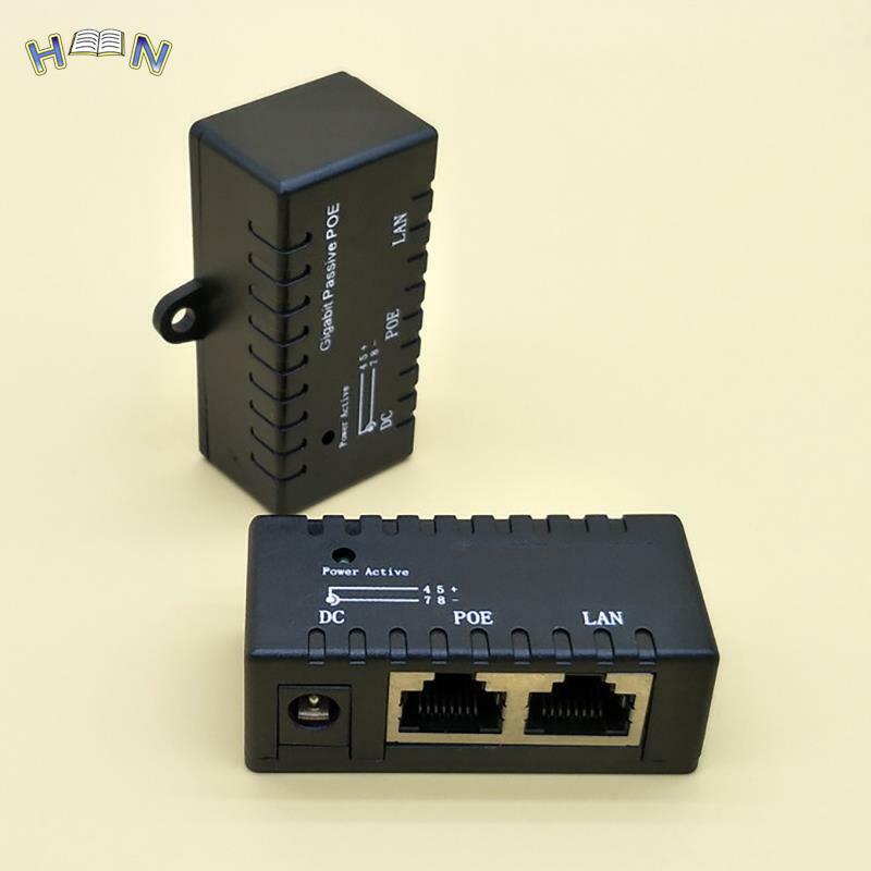 Diskon besar Gigabit Power Over Ethernet Pasif PoE Injector Splitter untuk CCTV kamera IP