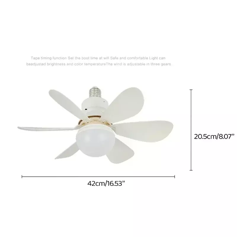 AC85V-265V 40W/30W Ceiling Fans LED Fan Lamp Fanlight Remote Control E27 Ceiling Fan with Memory Function for Bedroom Kitchen