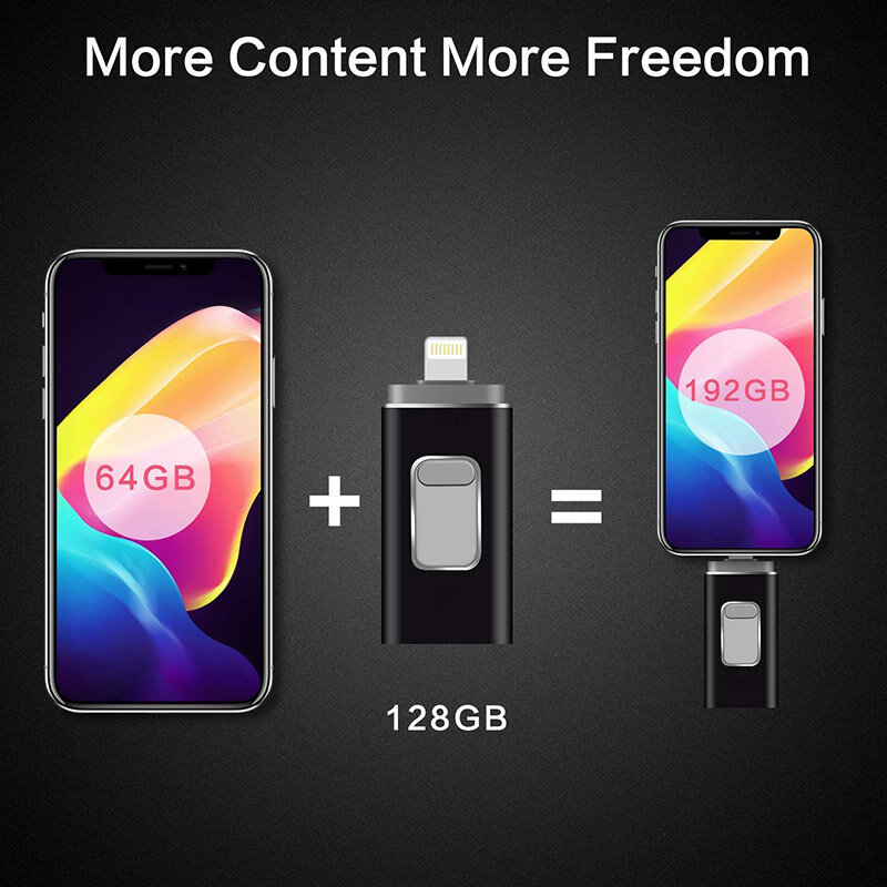 2023 USB 3,0 Flash-Laufwerk für iPhone/iPad otg USB-Stick HD-Speichers tick 64GB 128GB 256GB 512GB 1000GB Pen drive USB