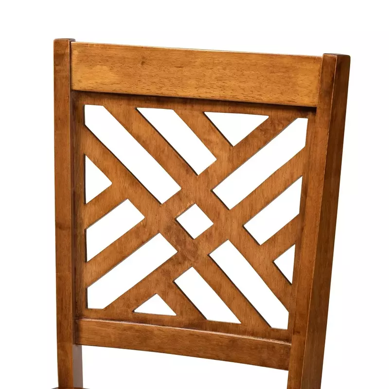 Silla de café marrón nogal, juego de sillas de comedor, muebles para el hogar, 2 piezas