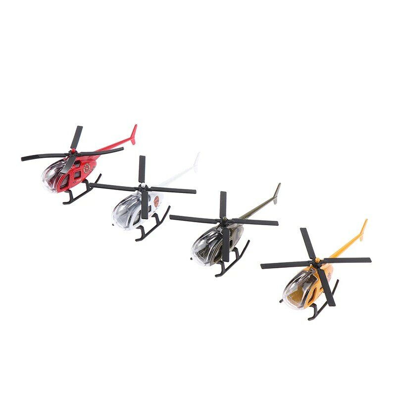 Mini zabawki ze stopu Model helikoptera kolekcja wojskowa samolot symulacja zabawki dla dzieci chłopców prezent urodzinowy