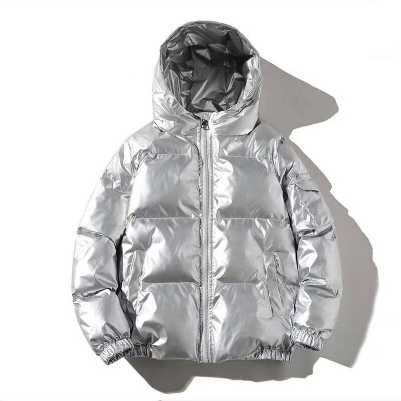 Men Women Parka 2024 Winter New Warmth Thickened Hooded Waterproof Puffer Jacket Coat Solid Casual Streetwear Windproof Outwear