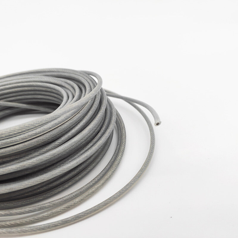 2.0/2.4/2.7/3.0mm trymer stalowy drut nylonowy lina podkaszarka długa okrągła rolka trawa kabel zastępczy około 15m