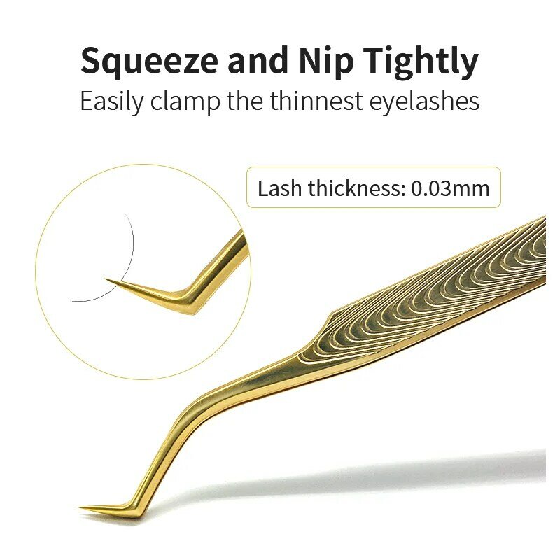 Natuhana Wimpers Pincet Rvs Gratis Schip Pincet Hoge Precisie Anti-Statische Pincet Voor Wimper Extensions Make