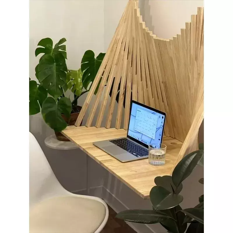 Internet celebrity computer table desk DIY styling personalized folding table coffee  wall hanging writing desk escritorio