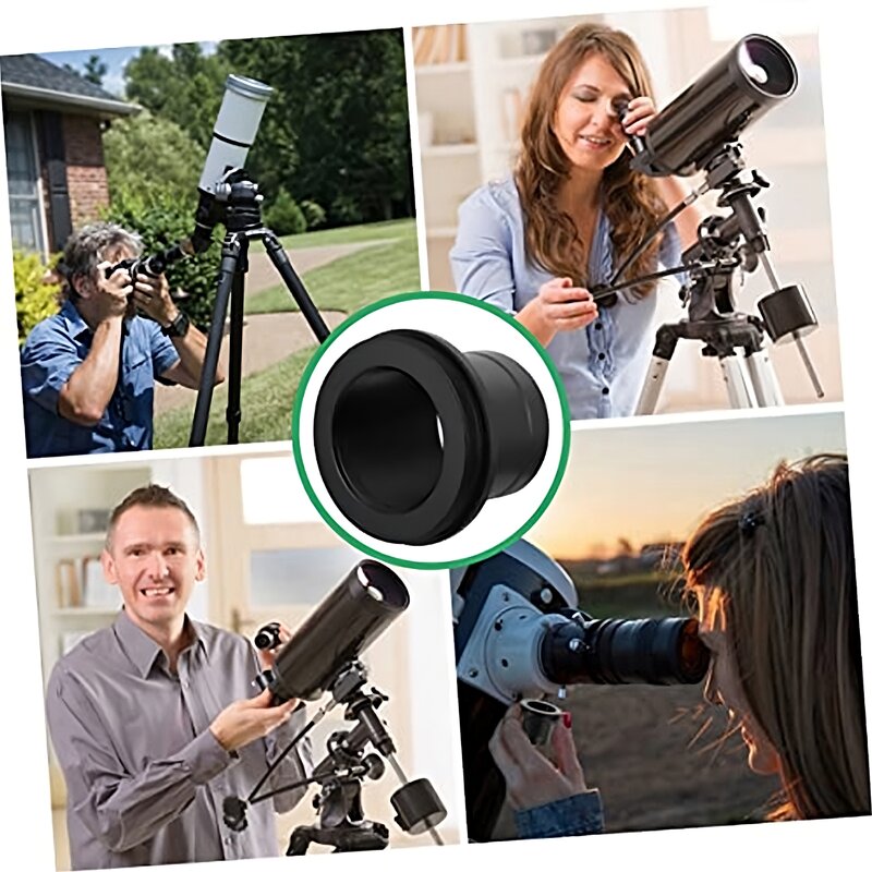 Teleskop logam t-mount, adaptor teleskop fotografi t-mount 1.25 inci 2 buah/set