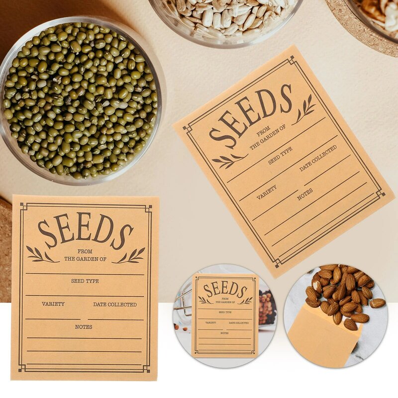 種子シール種子、種子容器、コインパケット、50個