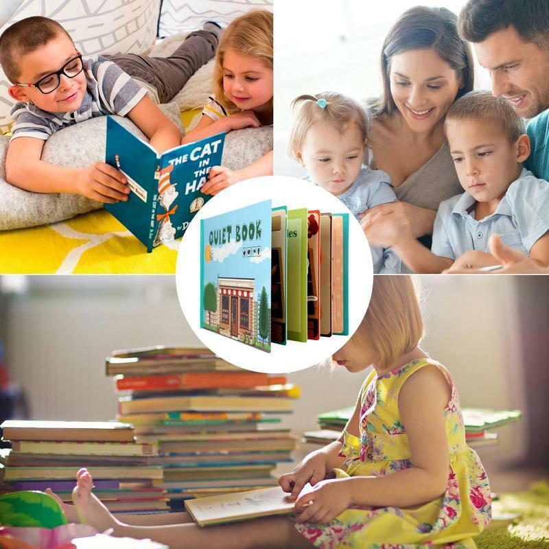 Libro sensorial de actividades para niños de 3 a 6 años, juguete educativo ocupado para preescolar, carpeta silenciosa de viaje
