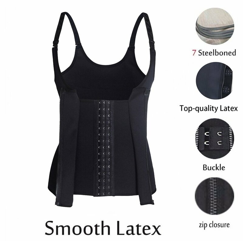 Women Waist Trainer Belts Body Shaper Breathable Tummy Control Belt Underbust Corset With Zipper Slimming Girdle Shapwear
