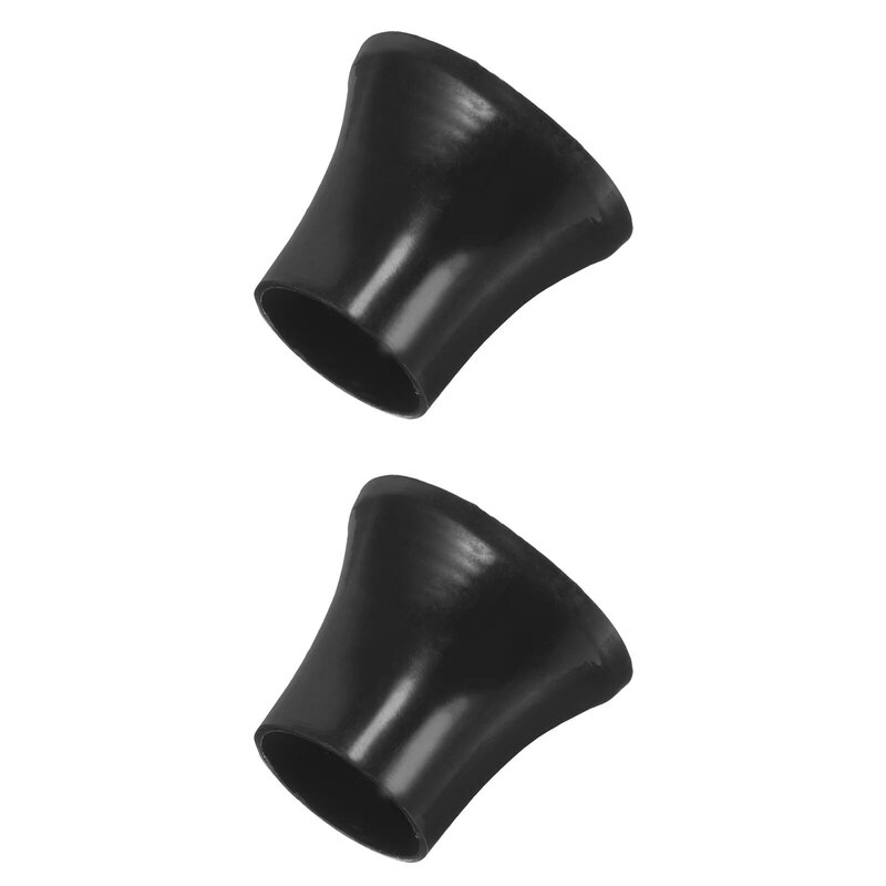 2 Stuks Paraplu-Accessoires Tip Caps Kleine Zwarte Vervangende Tops Bedekken Plastic Tips