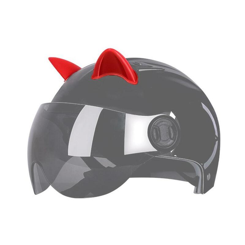 Niedlicher Cartoon 2-teiliger universeller Motorrad helm Katzen ohr dekoration Outdoor-Sport helm dekoration Ohren