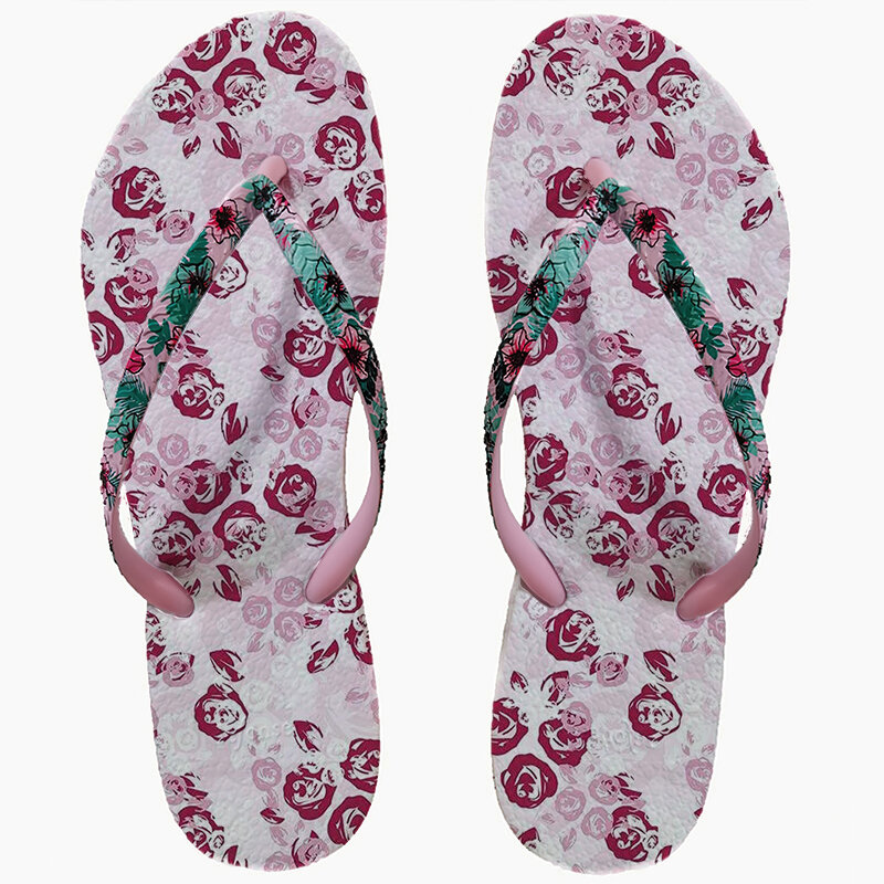Chanclas planas antideslizantes para mujer, zapatillas de playa para vacaciones de verano, moda informal