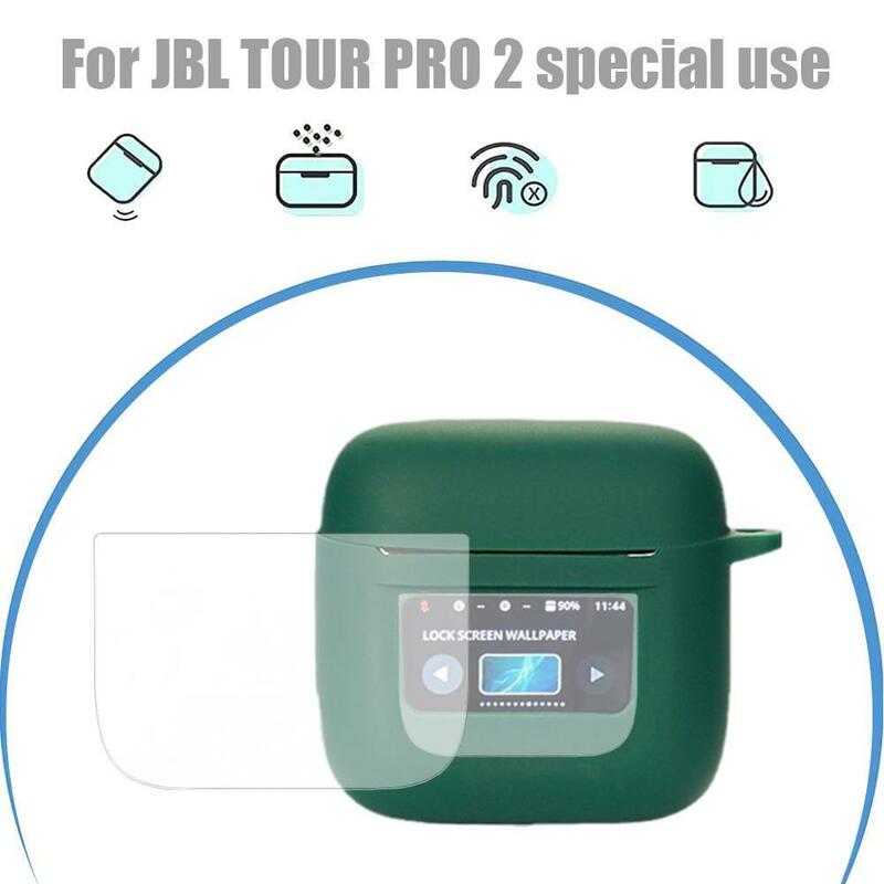 Pelindung Film hidrogel TPU, untuk JBL Tour Pro 2 Headset nirkabel cerdas layar LCD Film pelindung Dropshipping