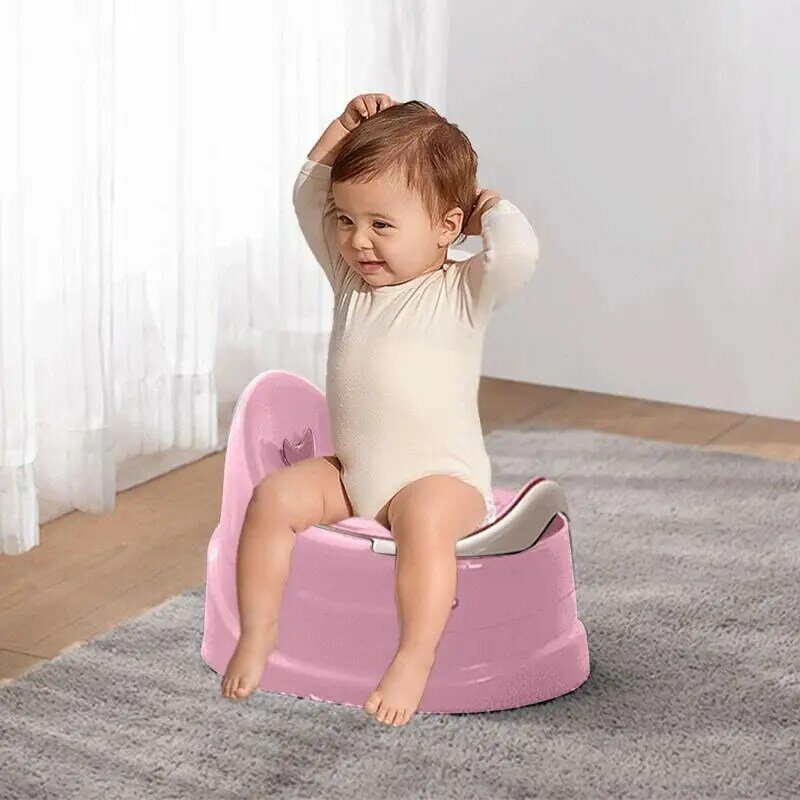 Kursi pispot bayi, Toilet latihan Toilet anak perempuan anti Slip untuk anak-anak balita anak laki-laki anak perempuan Oval stabil dan aman