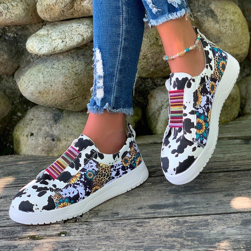 2024 White Shoes Female Fashion Round Head Flat Heel Shoes Muffin Thick Bottom Casual Shoes Female Lace Up Flat Shoes Loafers