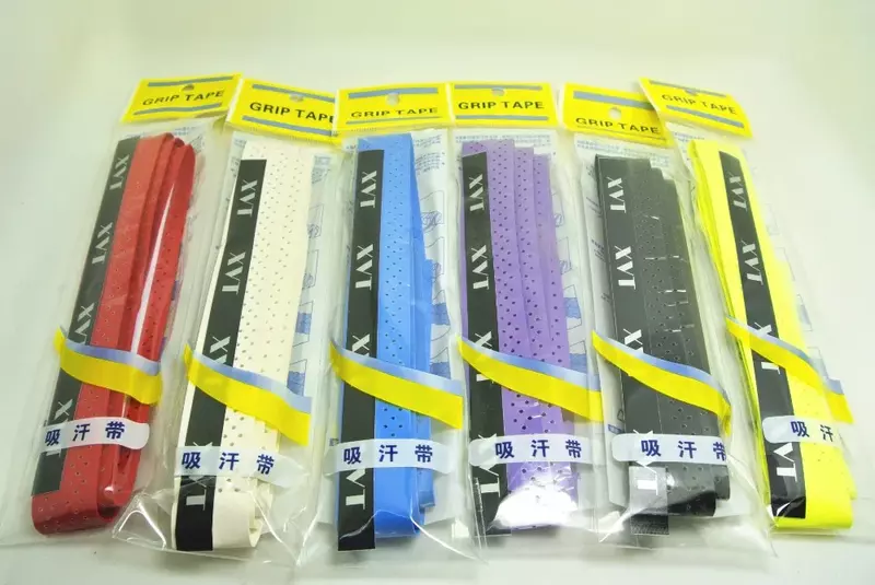 Профессиональные захваты XVT для ракеток для бадминтона, противоскользящая лента от пота, рукоятка, лента, Сделано в Тайване