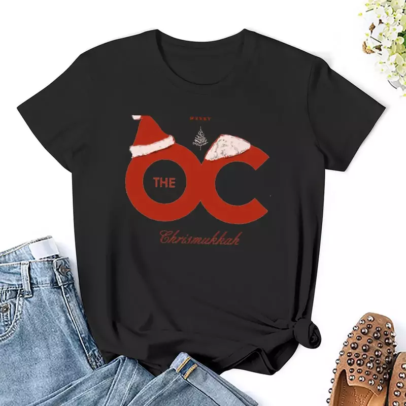 THE O.C. - Merry Chrismukkah T-shirt Short sleeve tee cute tops oversized t shirts for Women