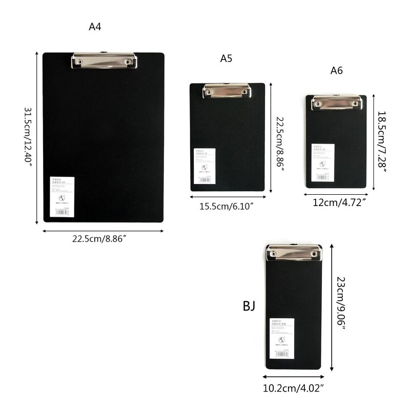 Ancoraggio Simple A4 A5 blocco note Memo Pad Board Clip morsetti per scrittura di File di Notebook a fogli mobili