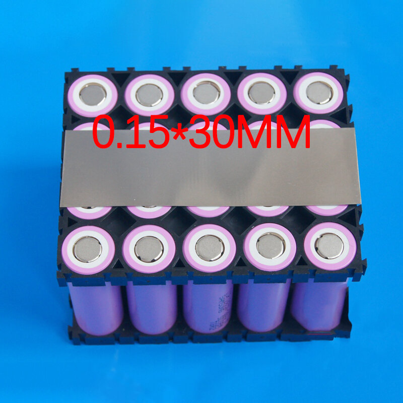10M/gulungan Strip baja berlapis nikel ukuran besar untuk 18650 / 21700 baterai konektor pengelasan Spot DIY Strip pelapisan nikel