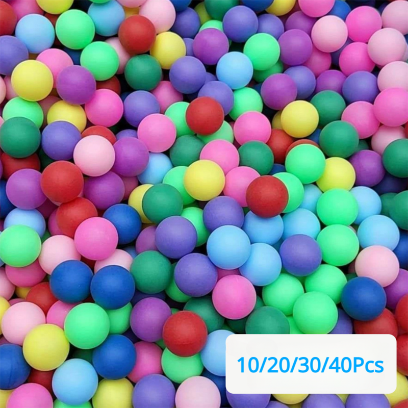 10-40 sztuk kolorowy piłki do ping-ponga stół rozrywkowy 40mm piłka tenisowa mieszane kolory dla gra loteryjna materiałów aktywność na świeżym powietrzu