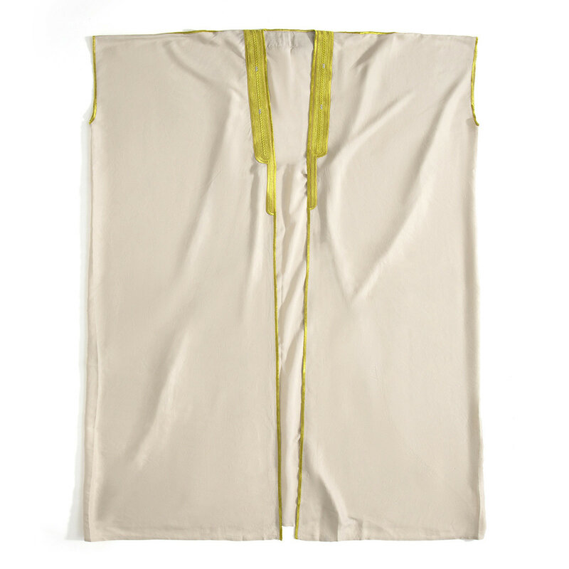 디자이너 용수철 남성용 캐주얼 긴팔 셔츠, 루즈한 라운드넥 로브 앙상블, 단색, 여름