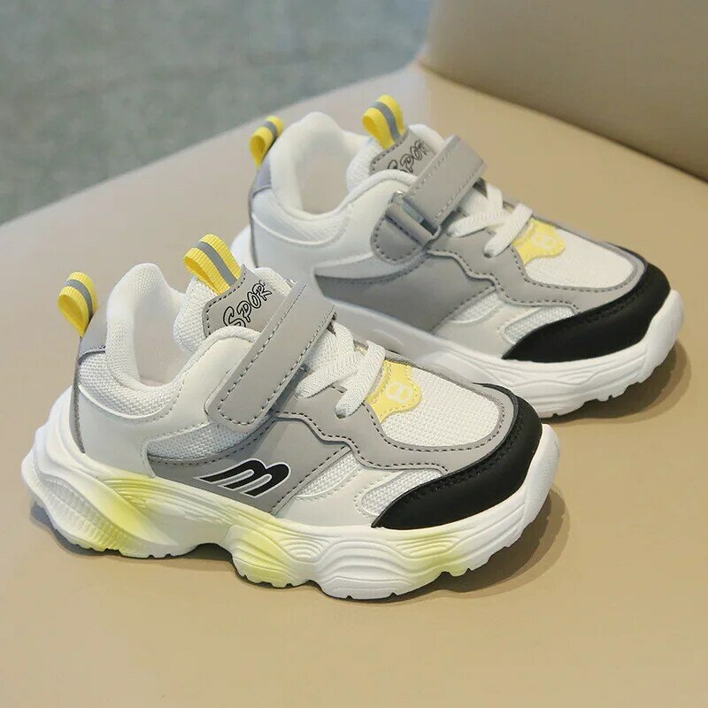 2024 Spring Autumn Boy Sneakers Mesh Children's Sports Shoes Fashion Breathable Shoes for Kids Girls Big Children Tennis Shoes