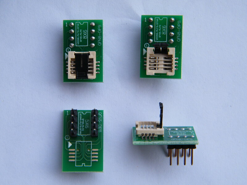 Original qfn8/wson8/mlf8/mlp8/dfn8 zu dip8 Buchse/Adapter 6*5mm und 8*6mm Chip für t48 tl866ii rt809f/h ch341a ezp2019/2023