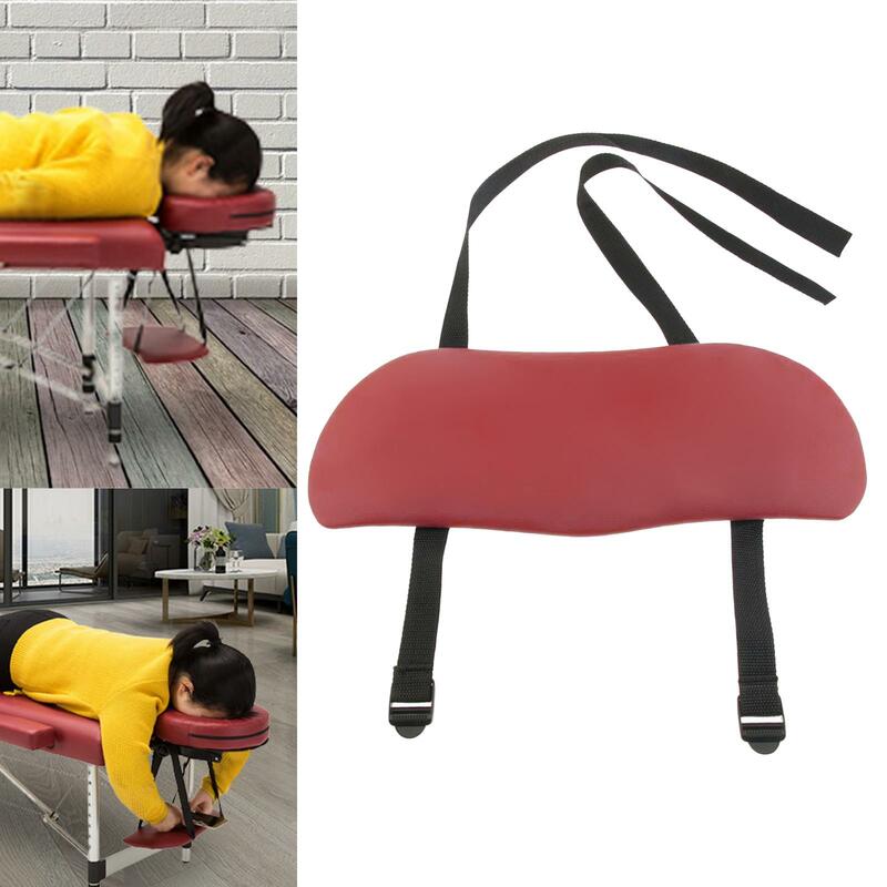 Meja pijat sandaran tangan kulit PU, peralatan pijat profesional untuk meja pijat, sandaran tangan gantung, papan selempang