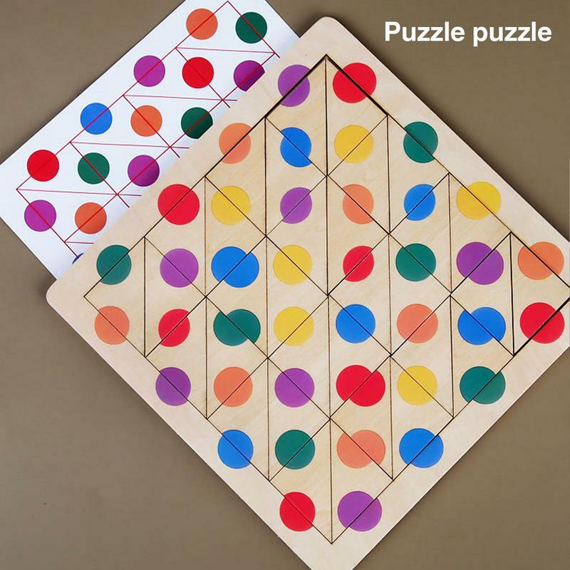 Dopasowane kolory Puzzle dopasowane kolory z pamięcią zabawki do rozpoznawania kolorów Sorter Puzzle zabawki do nauki przedszkolaków Montessori