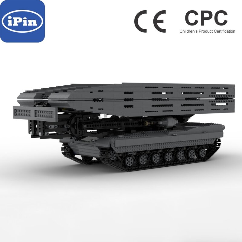 Moc-29526 M1 Abrams tank with 1.2m bridge 3086pcs electronic drawing splicing building blocks