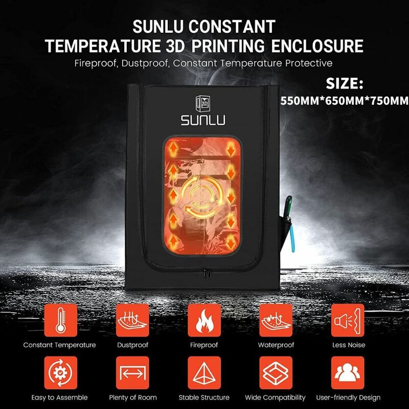 Stallu-Couvercle isolant pour imprimante 3D Ender 3 Pro, accessoires pour lit chauffant, tailles adaptées jusqu'à 235x235m