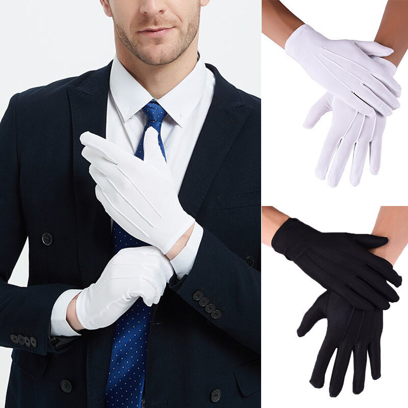 2023 Nieuwe Mode Zomer Spandex Handschoenen Mannen Vrouwen Zonnebrandcrème Rijhandschoen Zwarte Etiquette Dunne Stretch Dans Strakke Witte Handschoenen