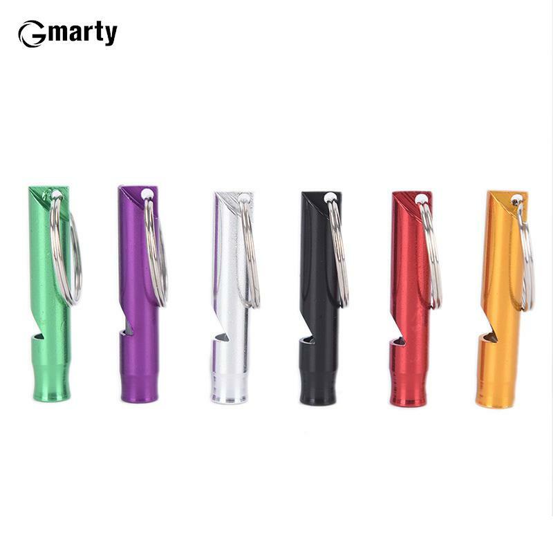 Outdoor Metal Multifunction Whistle Pendant With Keychain Keyring For Outdoor Survival Emergency Mini Size Whistles Team Gift