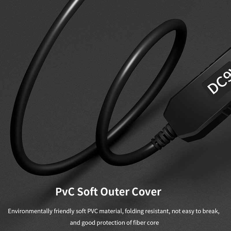 TISHRIC Konverter Kabel Daya USB DC 5V Ke 12V 9V, Modul Boost Line Step Up 2.1X5.5Mm Colokan
