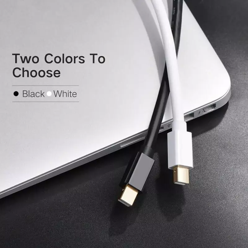 1,8 m 4k Mini-DP-Display-Anschluss Thunderbolt 2 zu HDTV-kompatiblem Kabel Pro Adapter vergoldet für MacBook Mini Imac