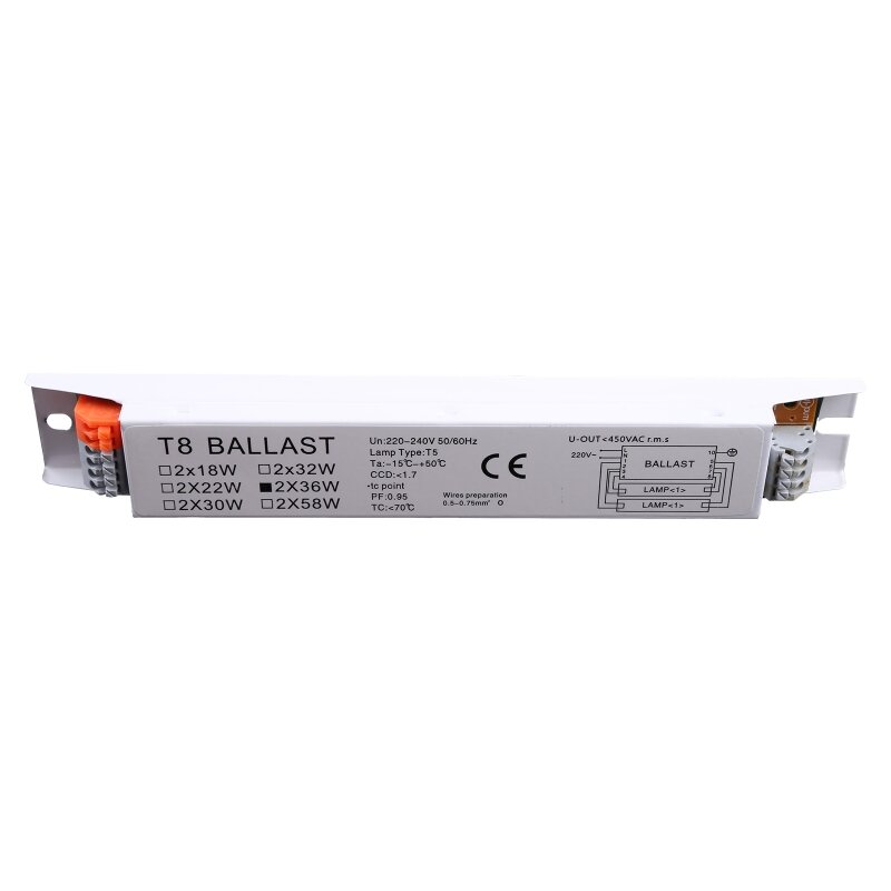 1Pc 2x36W lámpara balastro electrónico T8 balastro fluorescente lineal para oficina en casa
