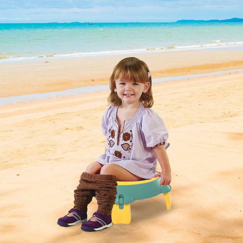 Kids Potty Seat Potty Training Toilet Seat For Toddler Boys And Girls Anti-Rollover Splashproof Foldable With Poop Bag Space