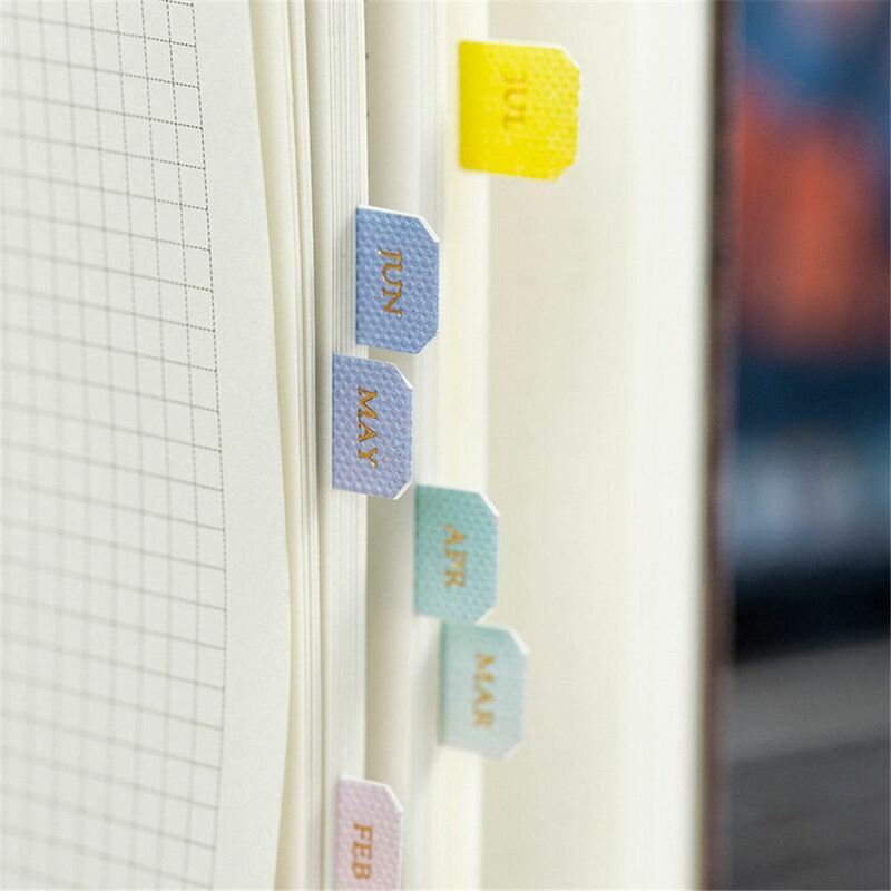 Klassifizierung marken Bürobedarf stationäre Etiketten aufkleber Index aufkleber DIY Scrap booking Binder Index teiler beschreibbarer Aufkleber
