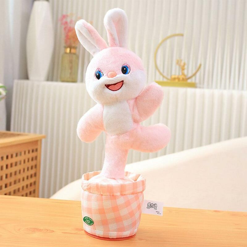 Cute Dancing Animal Plush Toy Twist The Body With Music Early Education Speaking Musical Toy Repeats Kids Talking Present