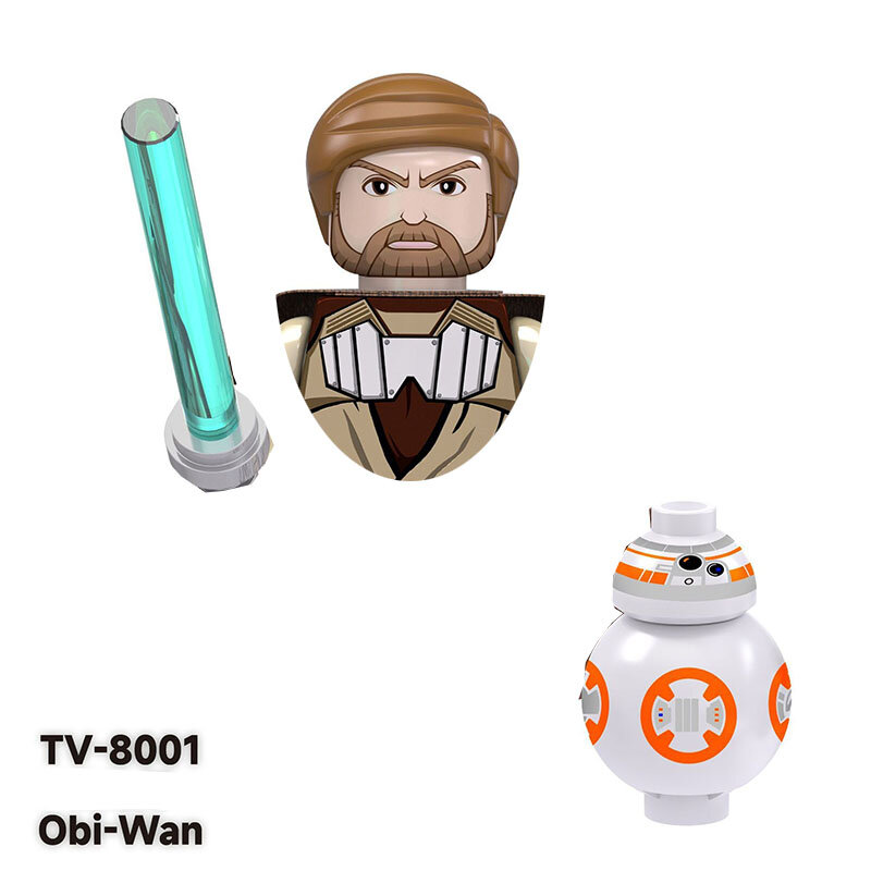 TV6101 Star Wars Blocos de Construção para Menino, Mini Robô Figura Brinquedo, Montagem de Tijolos Boneca, Presente de Aniversário, Brinquedos Quentes