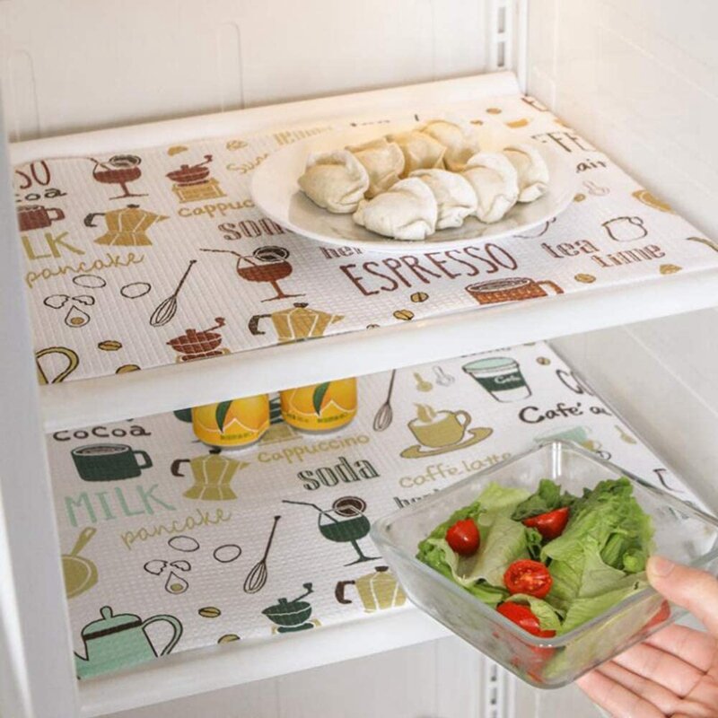 2x multi-função gaveta prateleira forro espuma papel para armários de cozinha, geladeira, gavetas, armários (vermelho, 12x196 Polegada)