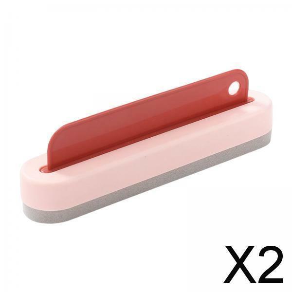 2xCleaning Squeegee with Hook Mirror Scraper for Smooth Surfaces Tile Floor pink