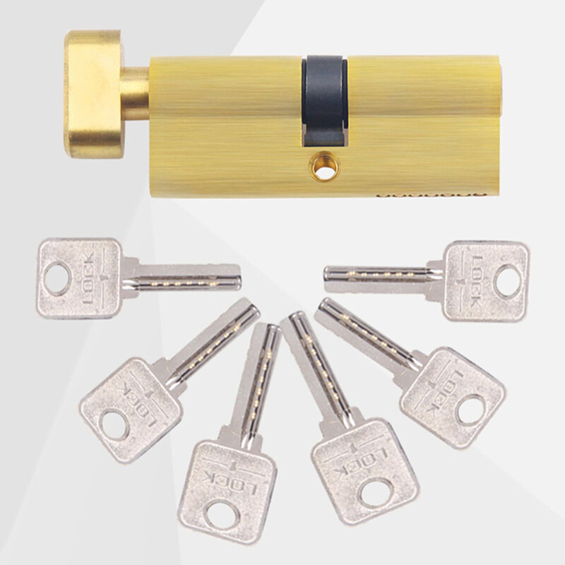 Serratura antifurto nucleo di ricambio chiave serratura serratura porta interna porta 3 chiavi in rame grande 110 120mm serratura nucleo serratura