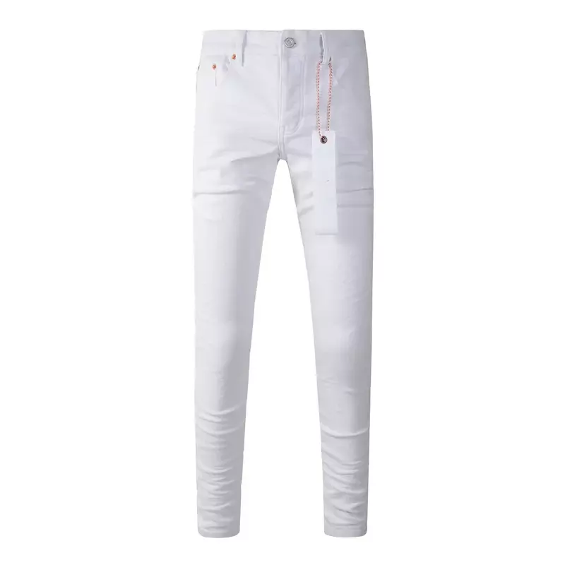 Высококачественные фиолетовые брендовые джинсы ROCA, уличные белые джинсы, модные высококачественные обтягивающие джинсовые брюки с низкой посадкой