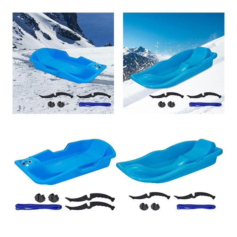 Snow Sled Skiing Board Durable Sandboarding Thicken Skateboard Sledding Boards Outdoor Luge for Boys Girls Children Adults